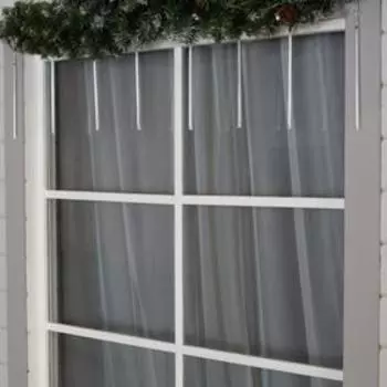 Гирлянда «Сосульки» 2.5 0.3 м, IP65, прозрачная нить, 192 LED, свечение синее с эффектом стекания, 12 В