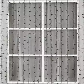 Гирлянда "Занавес" 2 х 3 м , IP65, УМС, тёмная нить каучук, 760 LED, свечение белое, 220 В