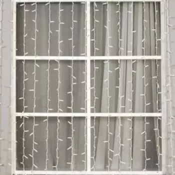 Гирлянда «Занавес» 2 9 м, IP65, УМС, белая нить, 1800 LED, свечение белое, 220 В