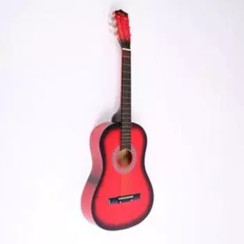 Гитара классическая красная, 6-ти струнная 97см
