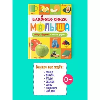 Главная книга малыша «Овощи, фрукты и многое другое», 96 страниц