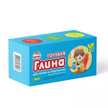 Глина голубая для лепки, 500 г