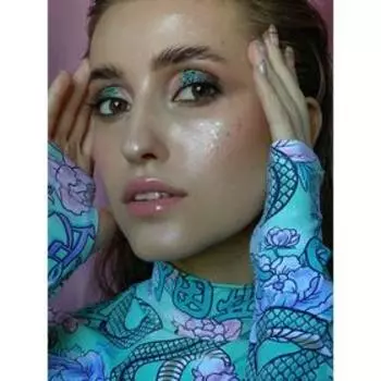 Глиттер для лица и тела Mermicat, 37 мл, оттенок бирюзовый