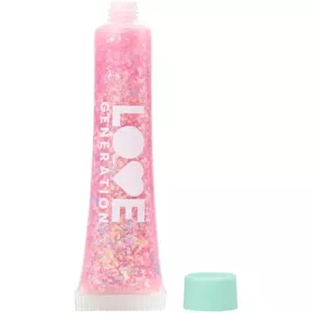 Глиттер-гель для лица Love Generation We love Glitter, тон 02 розовый, 15 мл