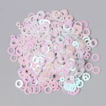 Глиттер в баночке «Белые кружочки», 2,8 х 2,5 х 2,5 см