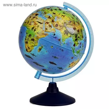 Глобус зоогеографический, Глобен «Классик Евро», диаметр 250 мм, детский
