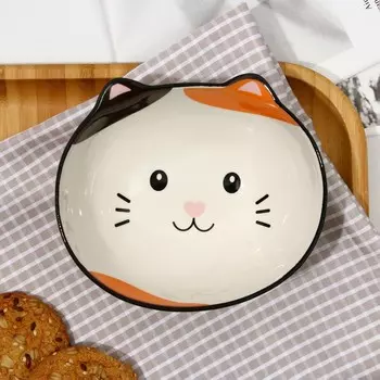 Тарелка суповая керамическая «Котик», 13115.5 см, 300 мл