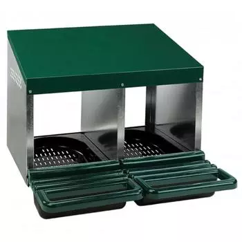 Гнездо для кур несушек 2 секции