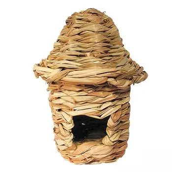 Гнездо-домик Triol NATURAL для птиц из луговых трав, 15 х 20 см