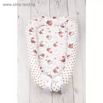 Гнёздышко Little baby, размер 35 × 65 см, принт десерт