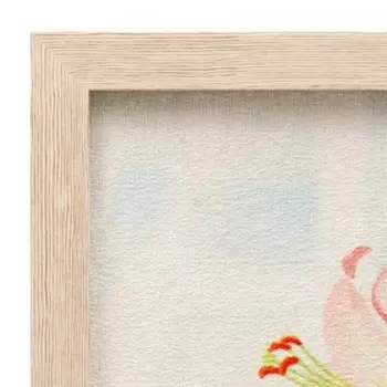 Гобеленовая картина "Букет на окне" 44*64 см рамка МИКС