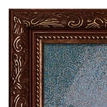 Гобеленовая картина "Бульвар, осенний день" 35х55см (с рамкой 40х55)