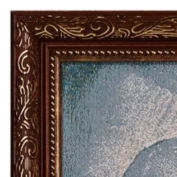 Гобеленовая картина "Бульвар у трёх мостов" 35х55см (с рамкой 40х55)