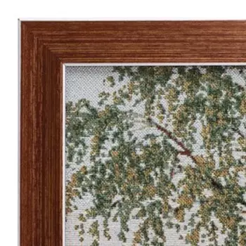 Гобеленовая картина "Цветы на опушке" 38*70 см, рамка МИКС