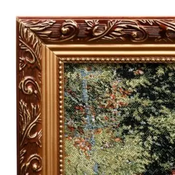 Гобеленовая картина "Скакуны" 128*80 см рамка микс