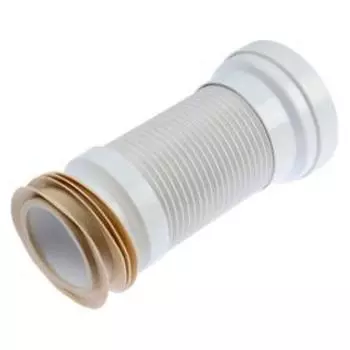 Гофра для унитаза Akvater 400, армированная, d=110 мм, L=245-515 мм