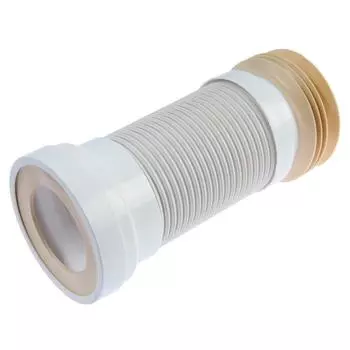 Гофра для унитаза Akvater 400, армированная, d=110 мм, L=245-515 мм