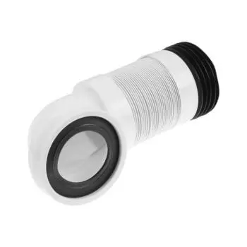 Гофра для унитаза "АНИ Пласт" K719R, d=110 мм, 90°, L=280-550 мм