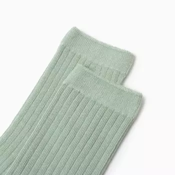 Гольфы детские 2 пары Крошка Я BASIC LINE, 10-12 см, зеленый, бежевый