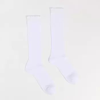 Гольфы детские ажурные, цвет белый, размер 18