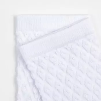 Гольфы детские, цвет белый, р-р 16 (25-27)