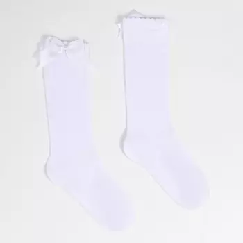 Гольфы детские, цвет белый, размер 24-28