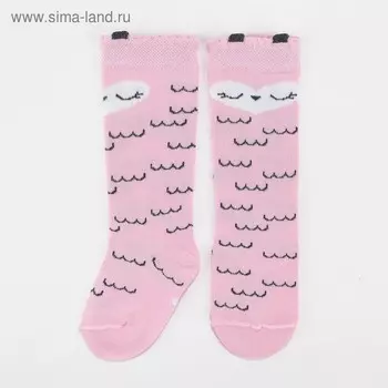 Гольфы Крошка Я "Сова" 12-14 см, розовый