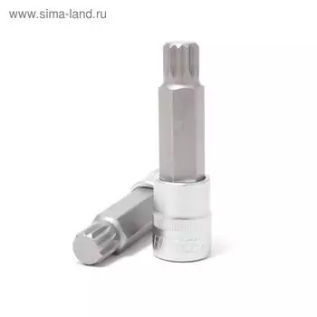 Головка-бита Forsage F-34810014, SPLINE, 12-лучевая, M14, 1/2", 100 мм