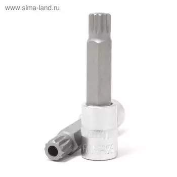 Головка-бита Forsage F-34810016T, SPLINE, 12-лучевая, M16, с отверстием, 1/2", 100 мм