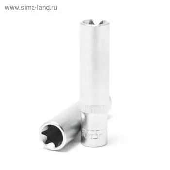 Головка торцевая Forsage F-5265004, глубокая, E4, 1/4"