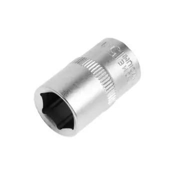 Головка торцевая шестигранная ТУНДРА, под квадрат 1/2", 15 мм, CrV