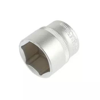 Головка торцевая шестигранная ТУНДРА, под квадрат 1/2", 30 мм, CrV