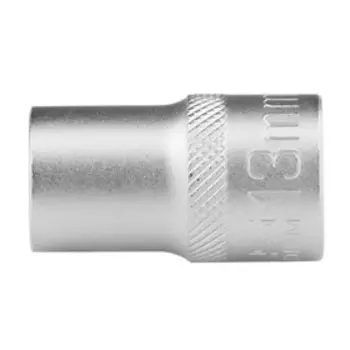 Головка торцевая Stels 13657, под квадрат, 1/2", 13 мм, двенадцатигранная, хромированная