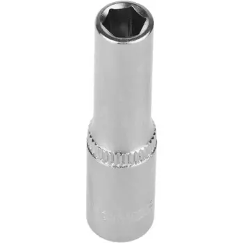 Головка торцевая ЗУБР 27717-07, удлиненная, CrV, FLANK, хроматированная, 1/4", 7 мм 95228