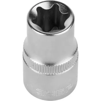 Головка торцевая ЗУБР 27719-16, CrV, E-TORX, хроматированная, 1/2", E16