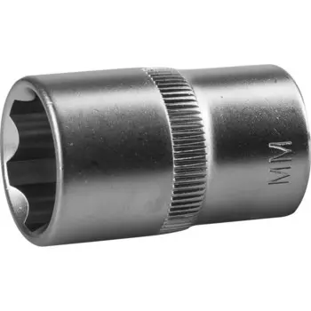 Головка торцевая ЗУБР 27725-15_z02, CrV, SUPER LOCK, хроматированная, 1/2", 15 мм
