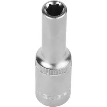 Головка торцевая ЗУБР 27726-08, удлиненная, CrV, FLANK, хроматированная, 1/2", 8 мм