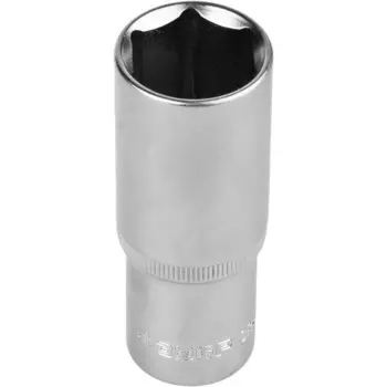Головка торцевая ЗУБР 27726-17, удлиненная, CrV, FLANK, хроматированная, 1/2", 17 мм