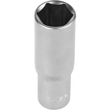 Головка торцевая ЗУБР 27726-19, удлиненная, CrV, FLANK, хроматированная, 1/2", 19 мм