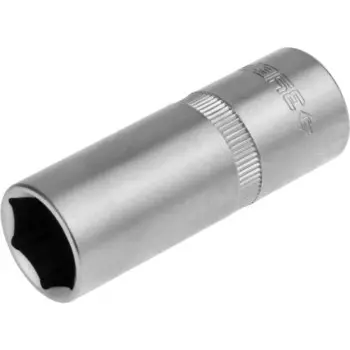 Головка торцевая ЗУБР 27728-16, свечная с резиновой вставкой, CrV, 1/2", FLANK, 16 мм