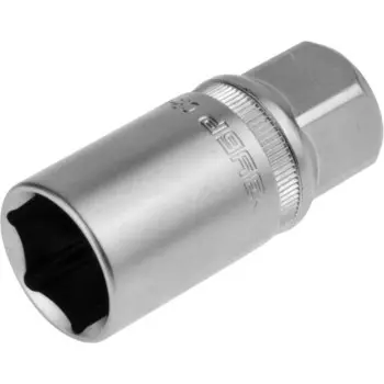 Головка торцевая ЗУБР 27728-21, свечная с резиновой вставкой, CrV, 1/2", FLANK, 21 мм