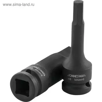 Головка ударная Jonnesway S05A4H6, шестигранная, 78 мм, H6, 1/2"