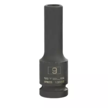 Головка ударная Stels 13933, 9 мм, 1/2", CrMo, шестигранная, удлиненная