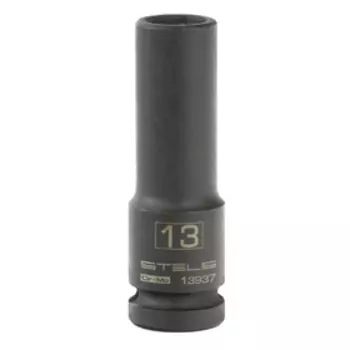 Головка ударная Stels 13937, 13 мм, 1/2", CrMo, шестигранная, удлиненная