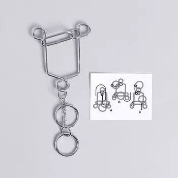 Головоломка металлическая «Игры разума. Раздели на части» №12