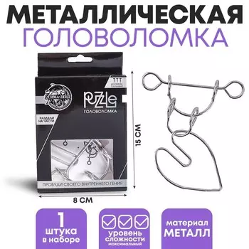 Головоломка металлическая «Игры разума. Раздели на части» №3