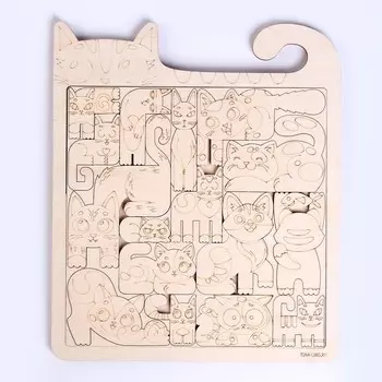 Рамка - вкладыш «Котики», 16 деталей