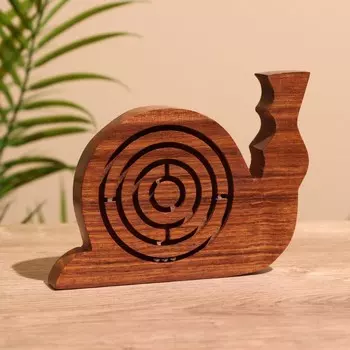 Головоломка-лабиринт «Улитка», 1411 см, дерево шишам