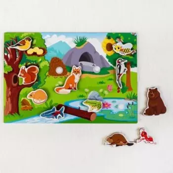 Головоломка липучки «Где чей дом?»