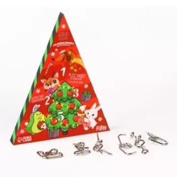 Головоломка металлическая «Адвент-календарь» наряжаем ёлку